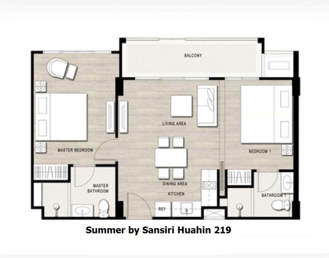 2 Bedroom Summer Huahin Condominium Екстер'єр фото